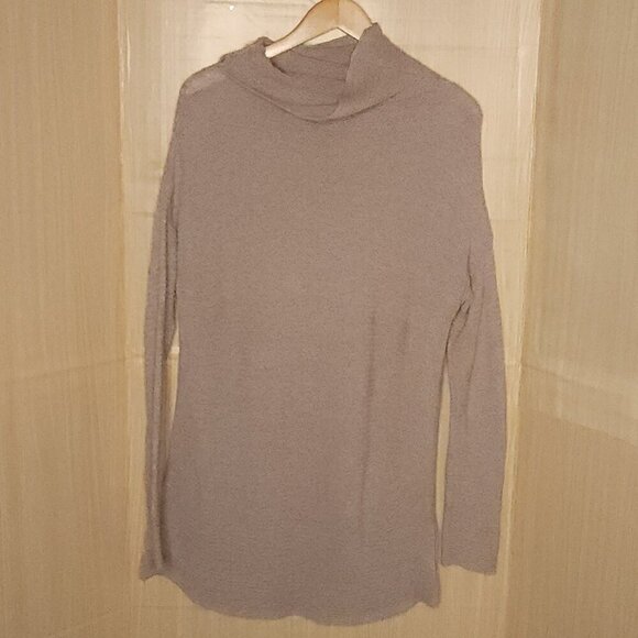 Old Navy Lavender Grey Turtleneck Tunic Sweater Medium - Picture 1 of 5